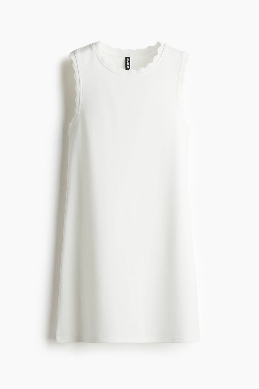 Vestido de punto con ribetes festoneados - H&m фото 3
