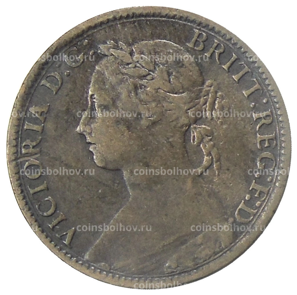 1 фартинг 1885 года Великобритания