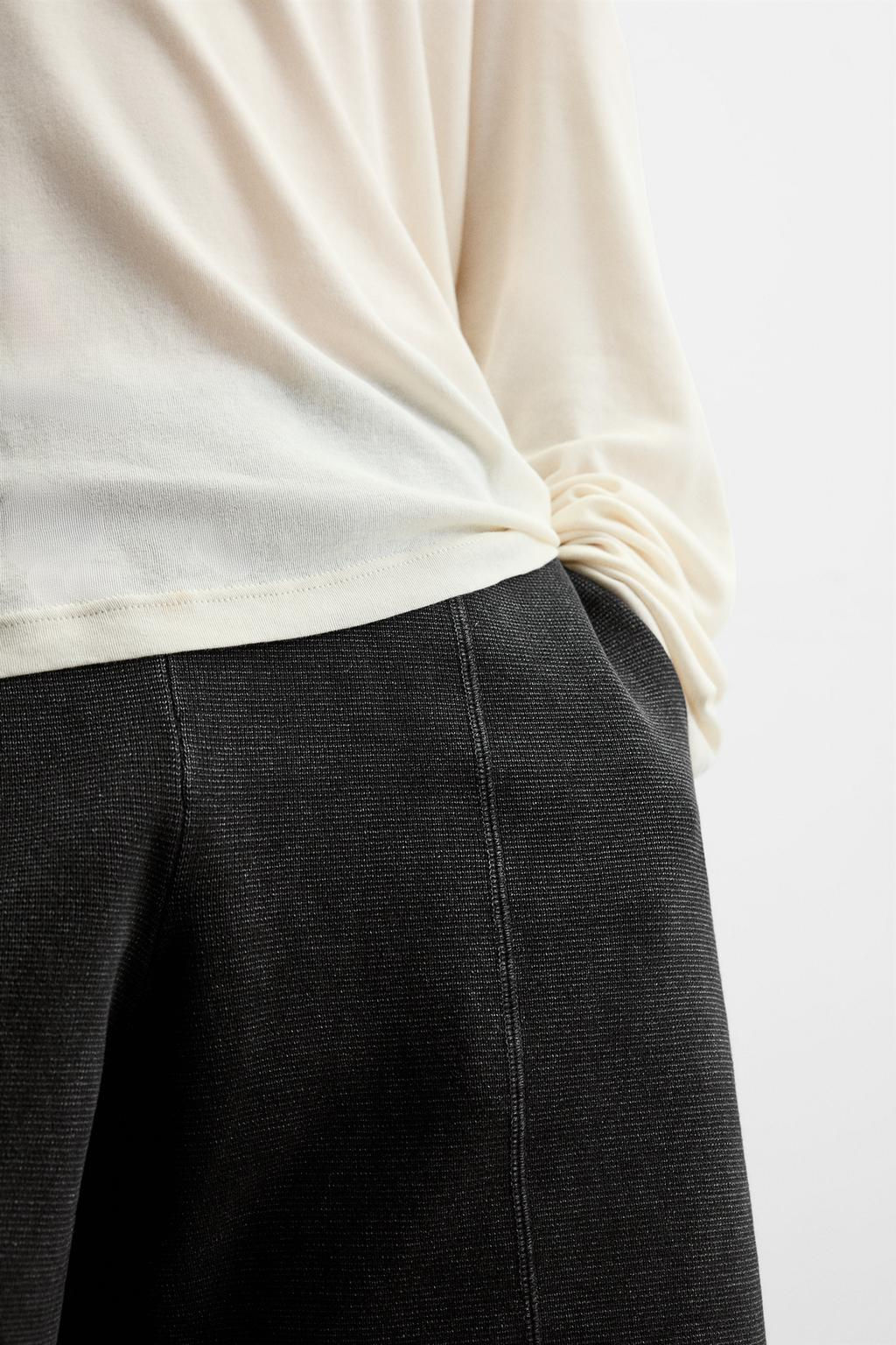 RELAXED FIT KNITTED BERMUDA SHORTS - Zara фото 6