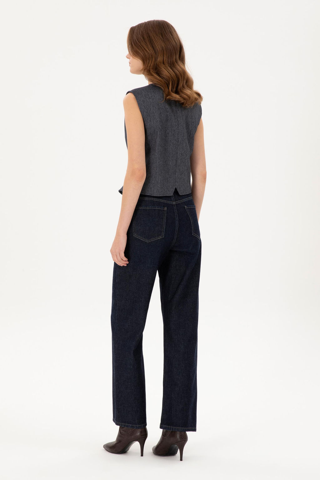 Женские темно-синие джинсовые брюки Неожиданная скидка в корзине - U.s. polo assn фото 4