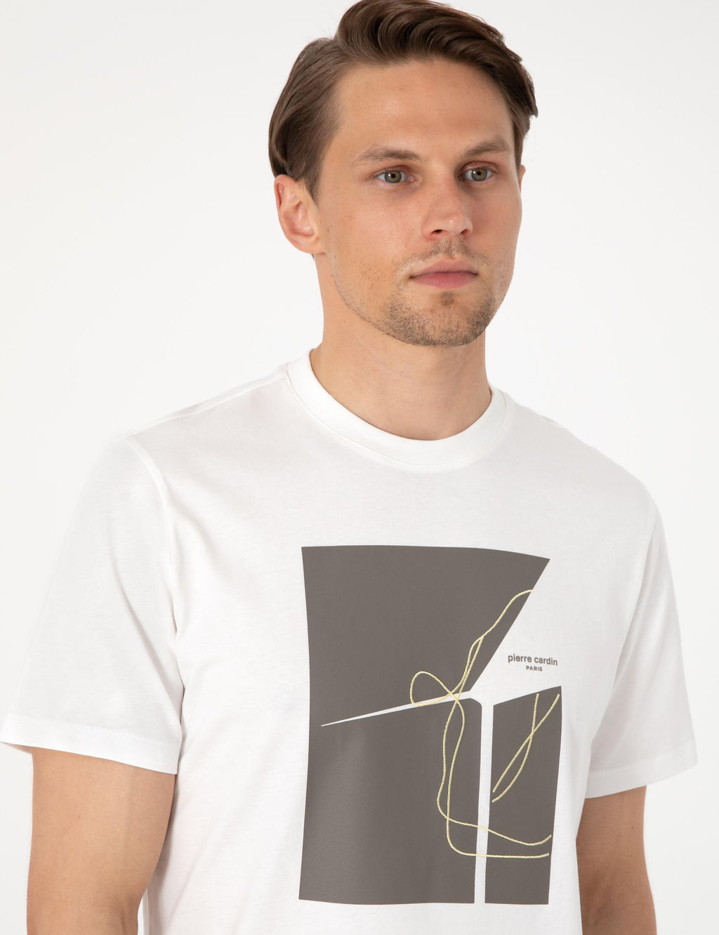 Ekru Regular Fit Ti__rt - Pierre cardin фото 2