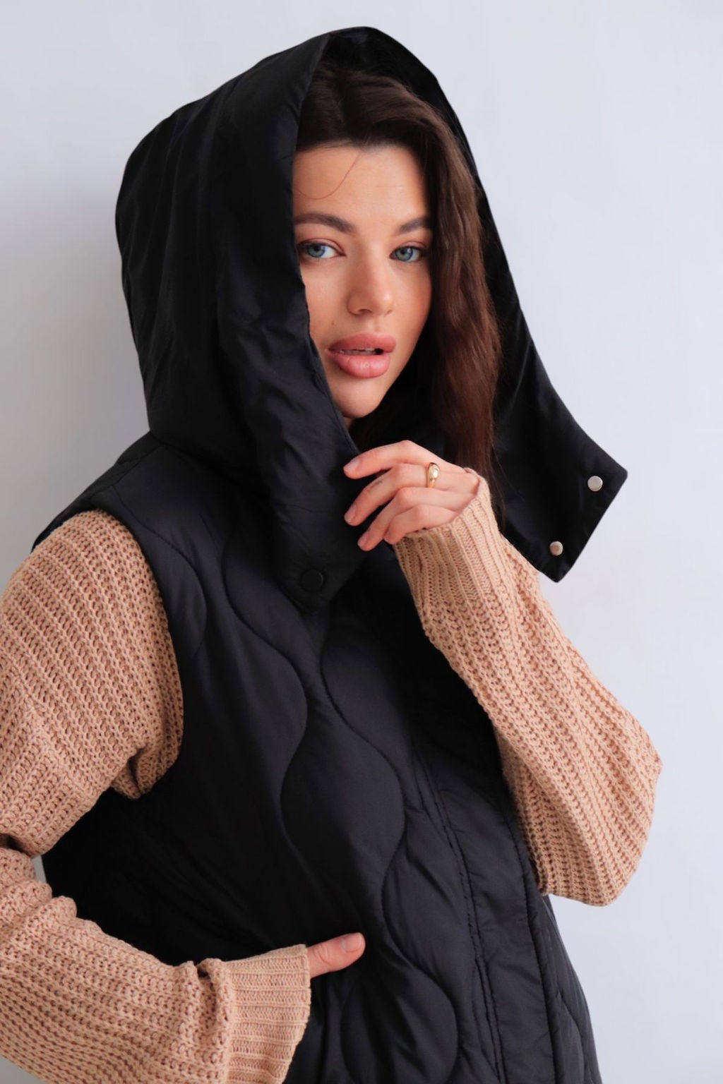 Martichelli Жилет стеганый чёрный  фото 6