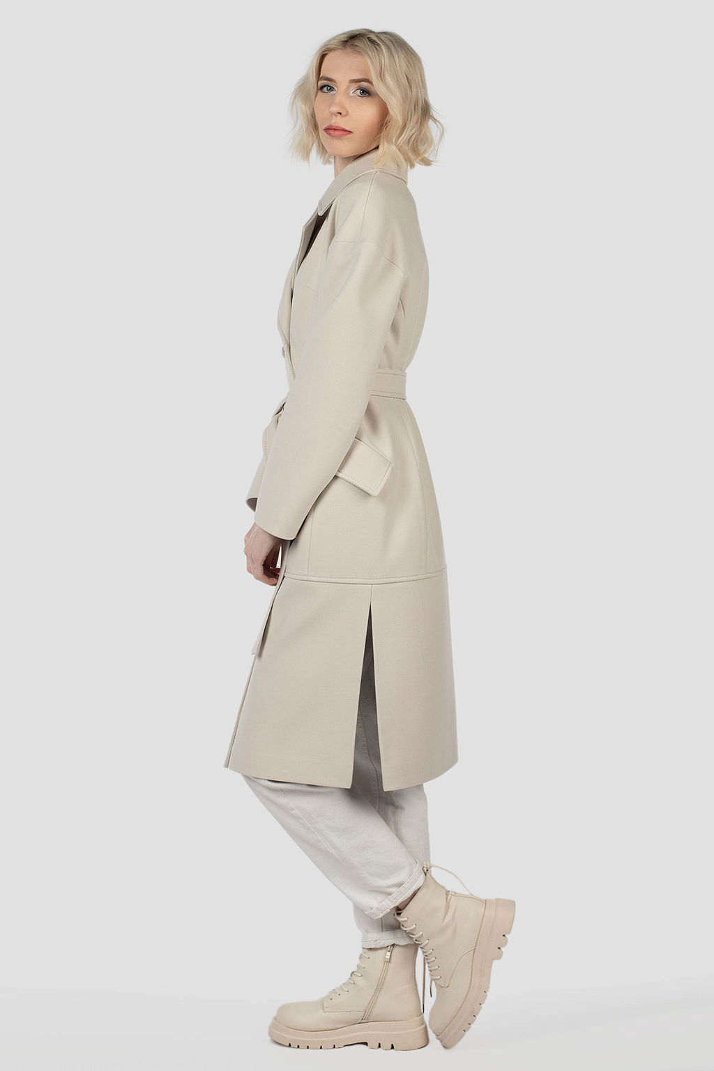 Пальто демисезонное (пояс)