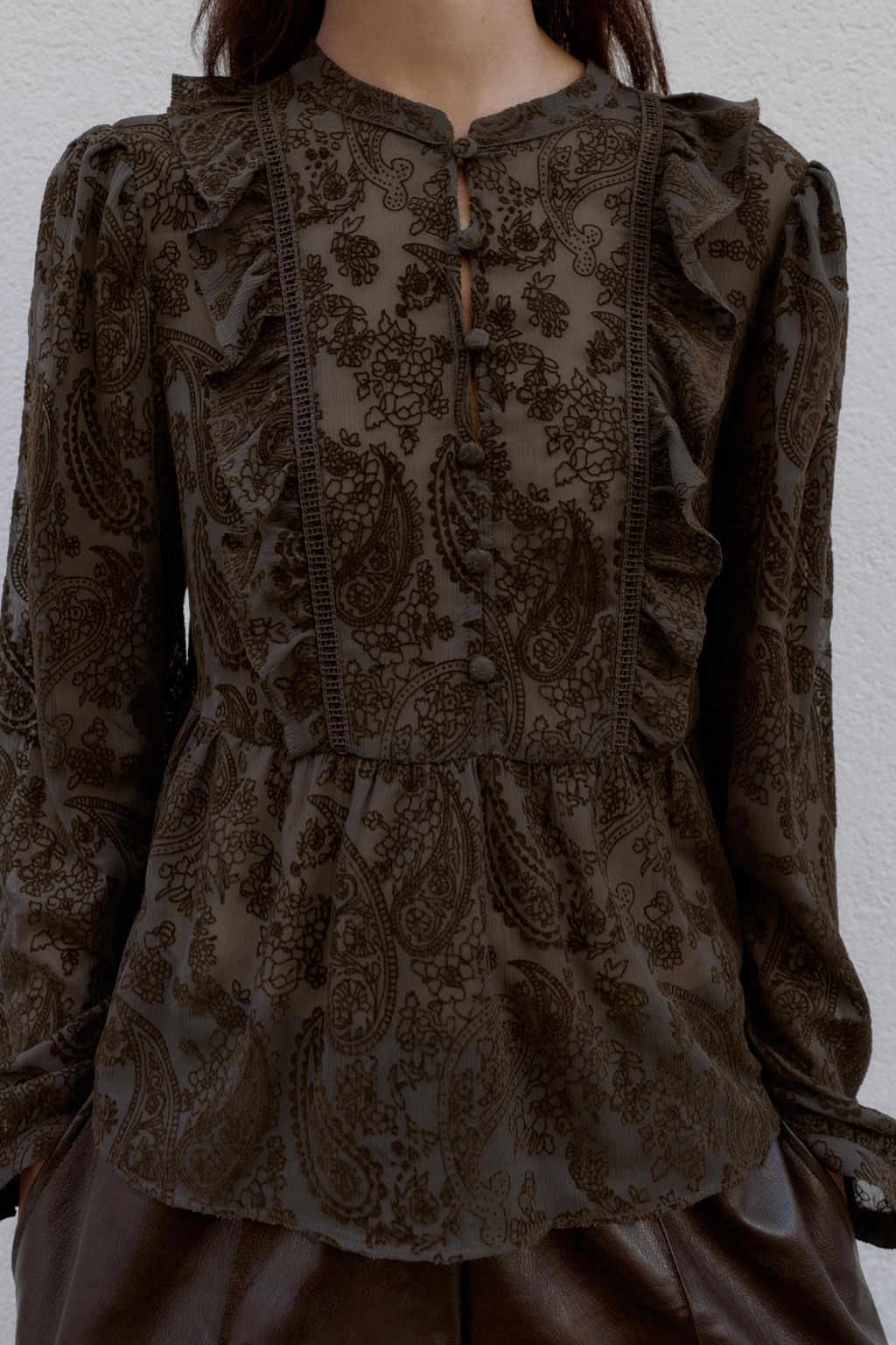 DEVOR_ RUFFLED BLOUSE - Zara фото 4