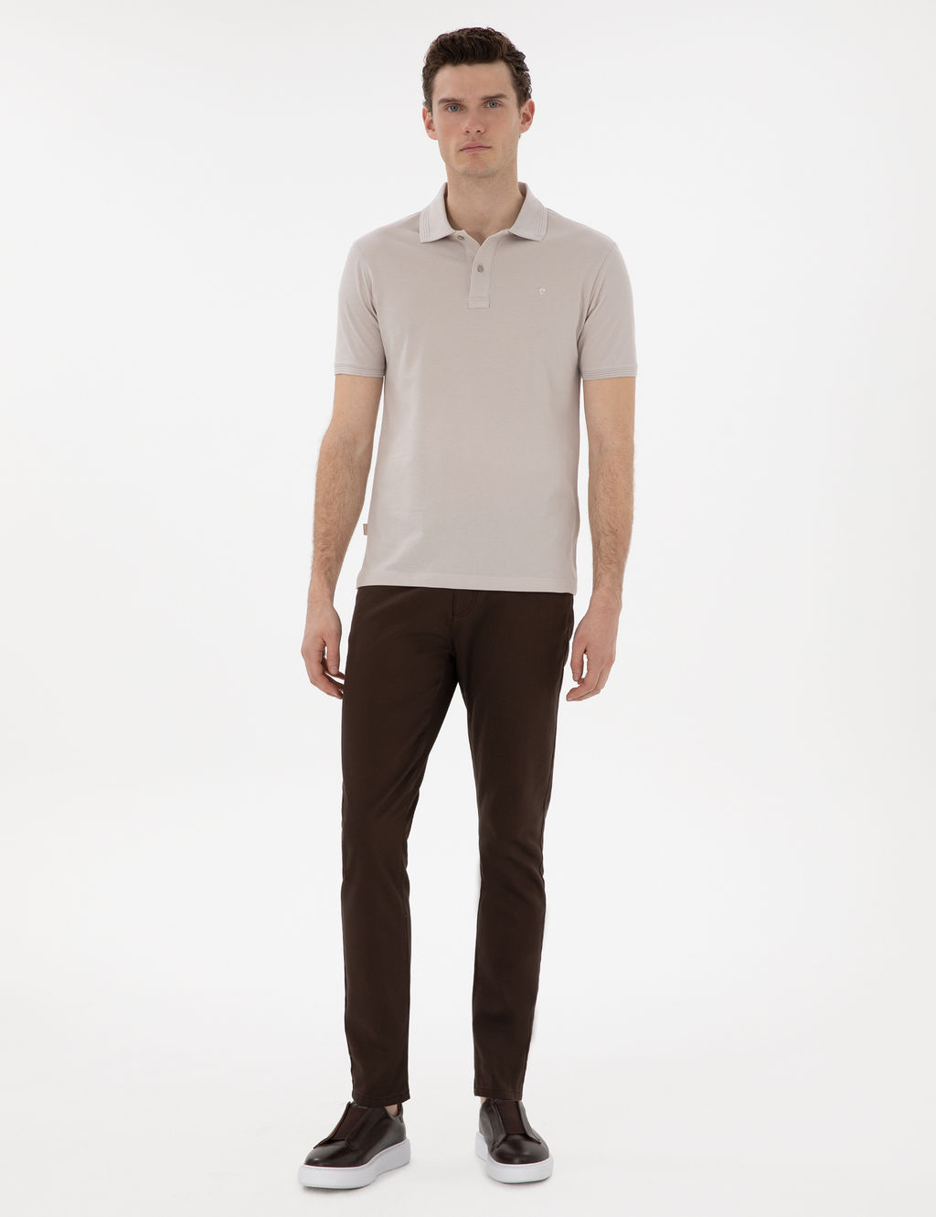 Kahverengi Slim Fit 5 Cep Chino Pantolon