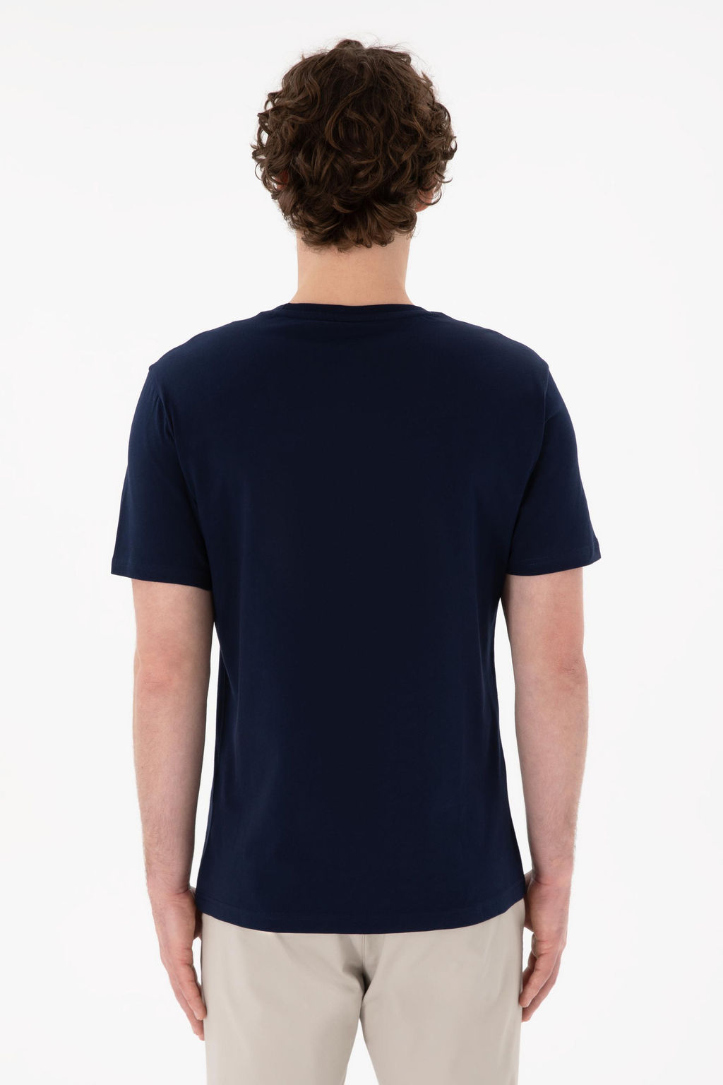 Erkek Regular Fit Bisiklet Yaka Lacivert Basic Ti__rt Sepette S_rpriz _ndirim - U.s. polo assn фото 6