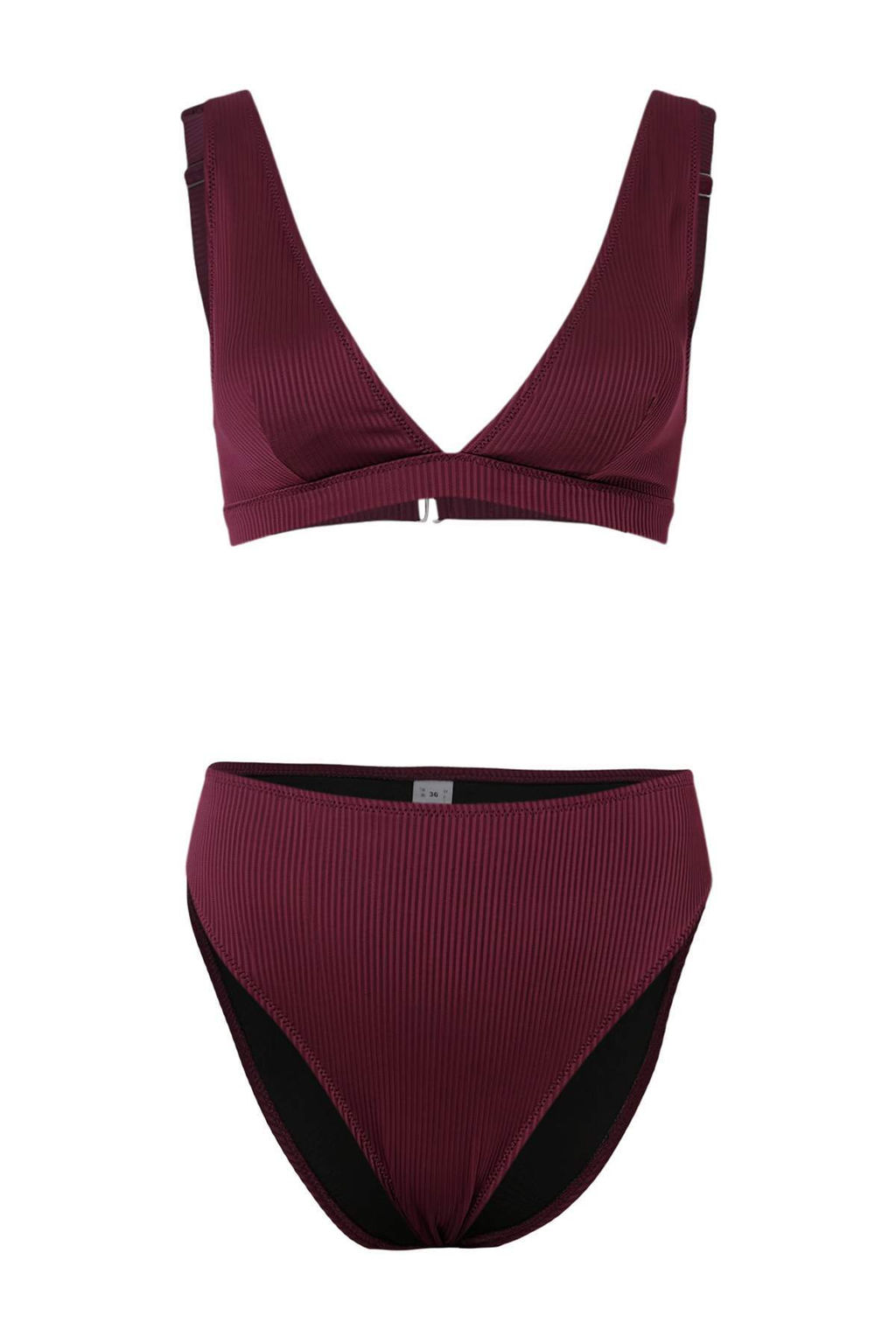 TRENDYOLMILLA Lacivert Ucgen Dokulu Regular Core Bikini Tak?m? TBESS25BT00004  фото 11