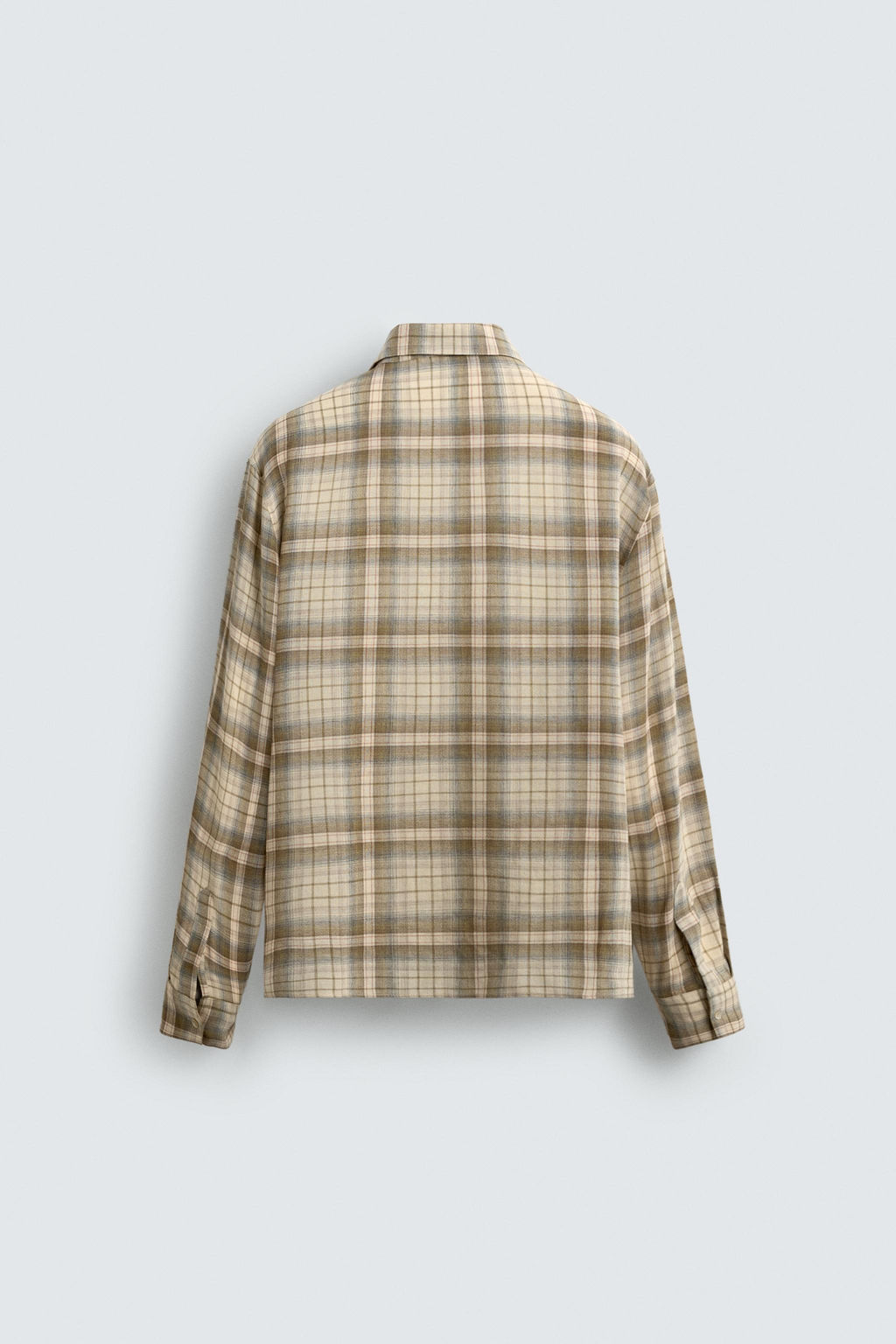 CAMISA RELAXED FIT CUADROS / Arena - Zara фото 8