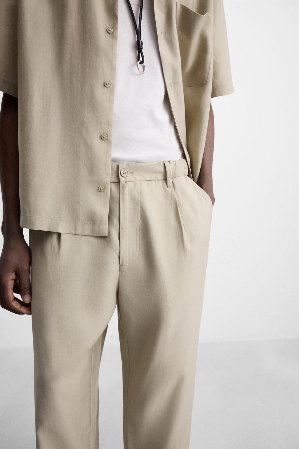 RELAXED FIT FLOWING TROUSERS - Zara фото 15