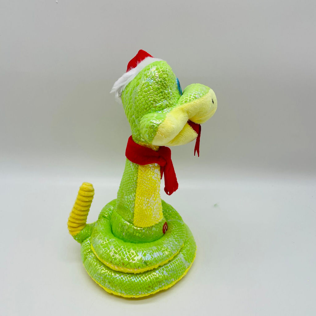 Мягкая игрушка Змея музыкальная в шапке и шарфе 26 см - Storyland фото 5
