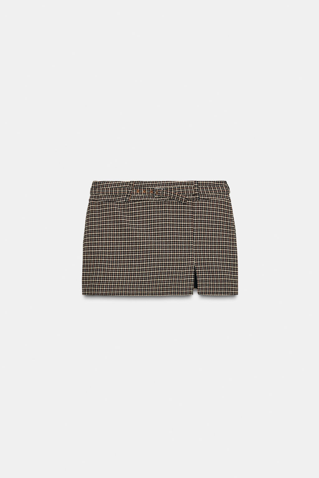 HOUNDSTOOTH SKORT WITH BELT - Zara фото 5
