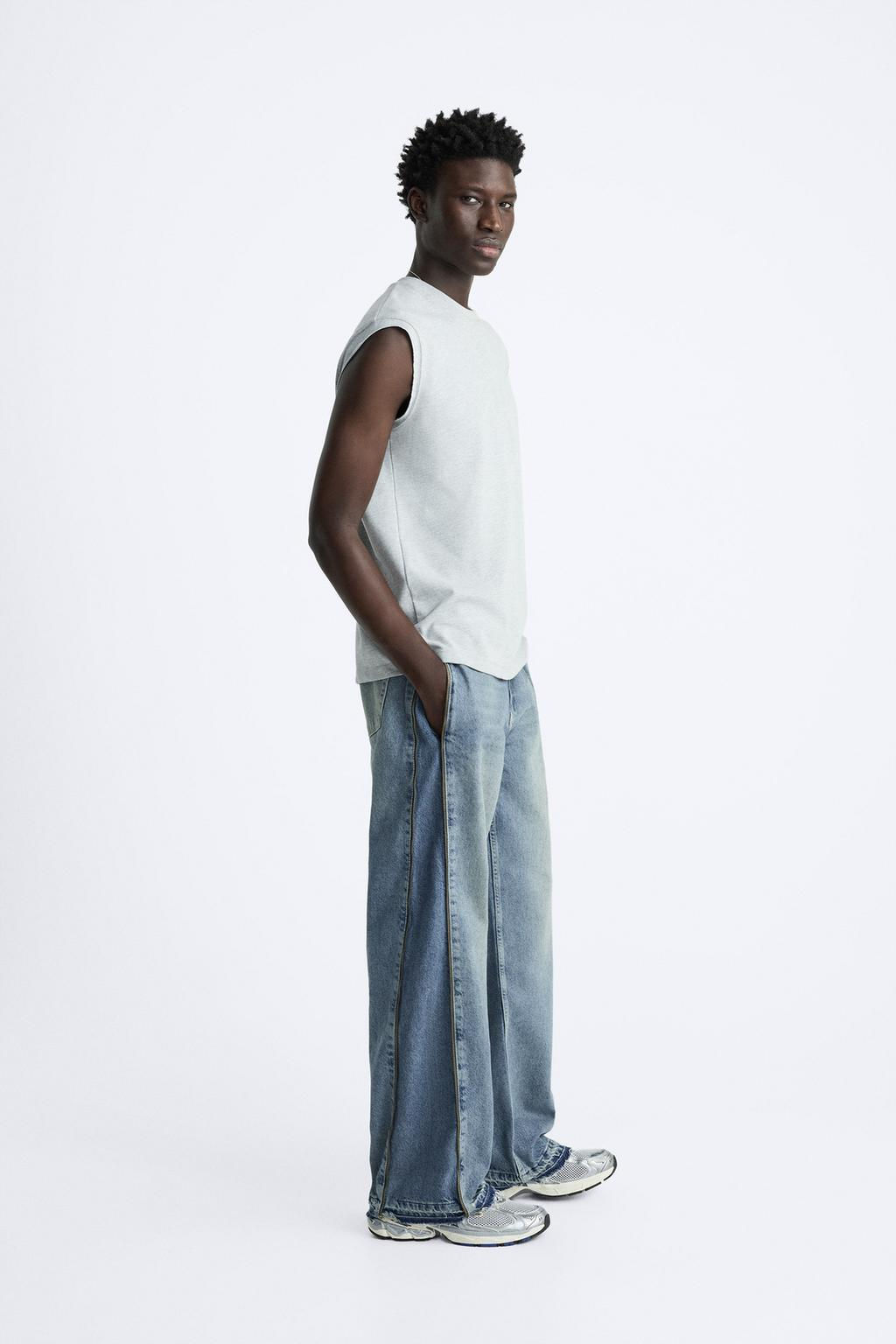 FLARED JEANS WITH ZIPS - Zara фото 4