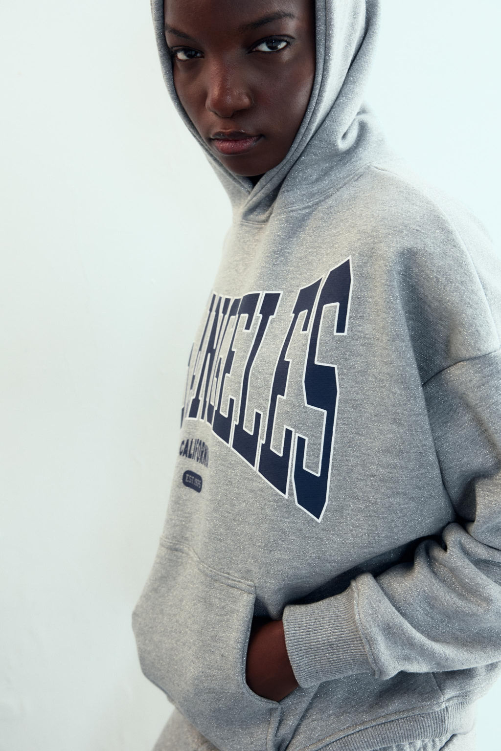 SHINY SLOGAN HOODIE - Zara фото 4