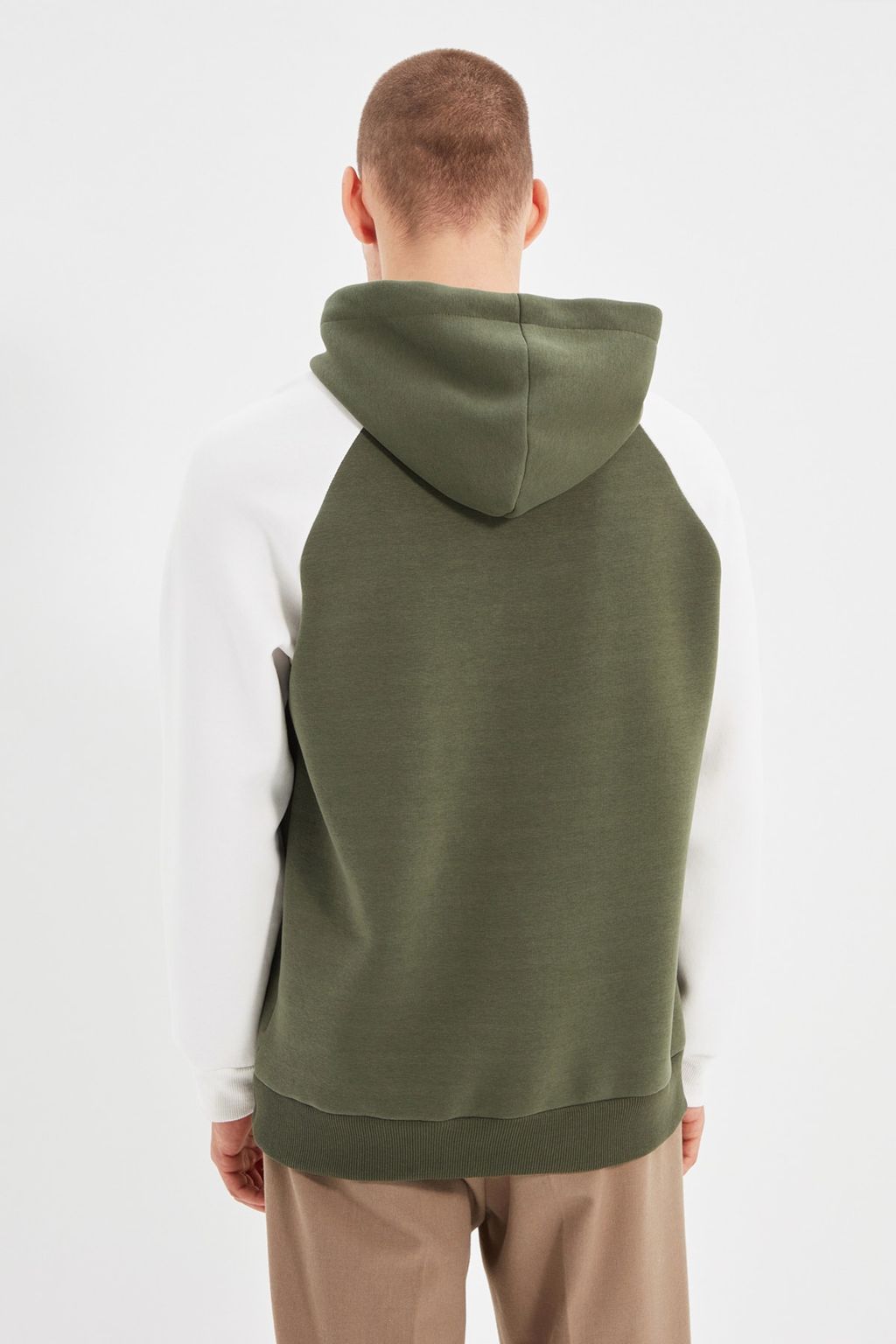 TRENDYOL MAN Haki Regular/Normal Kesim Slogan Bask?l? Ici Polar/S?cak Tutan Sweatshirt TMNAW22SW0042 - Trendyolmilla фото 5