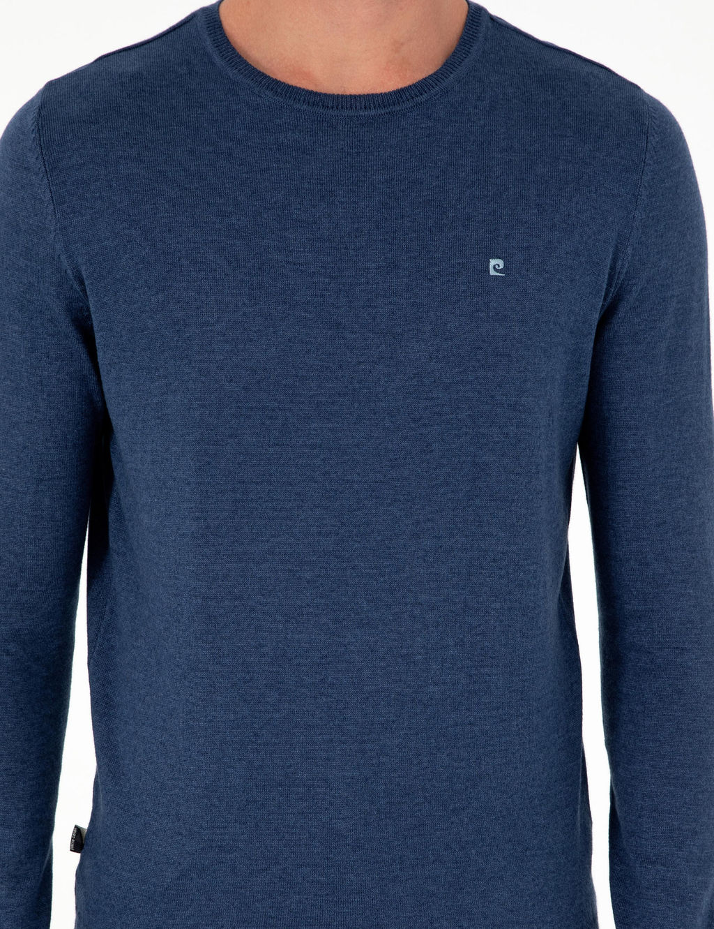 _ndigo Melanj Slim Fit Bisiklet Yaka Basic Triko Kazak - Pierre cardin фото 6