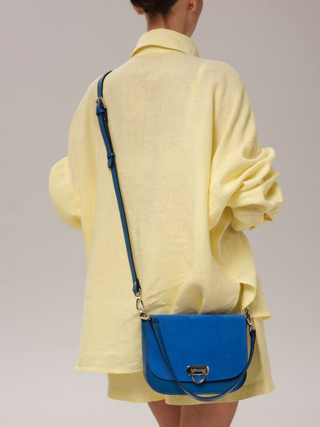 Сумка замшевая Azaro 30741 син.гуашь/сапфир