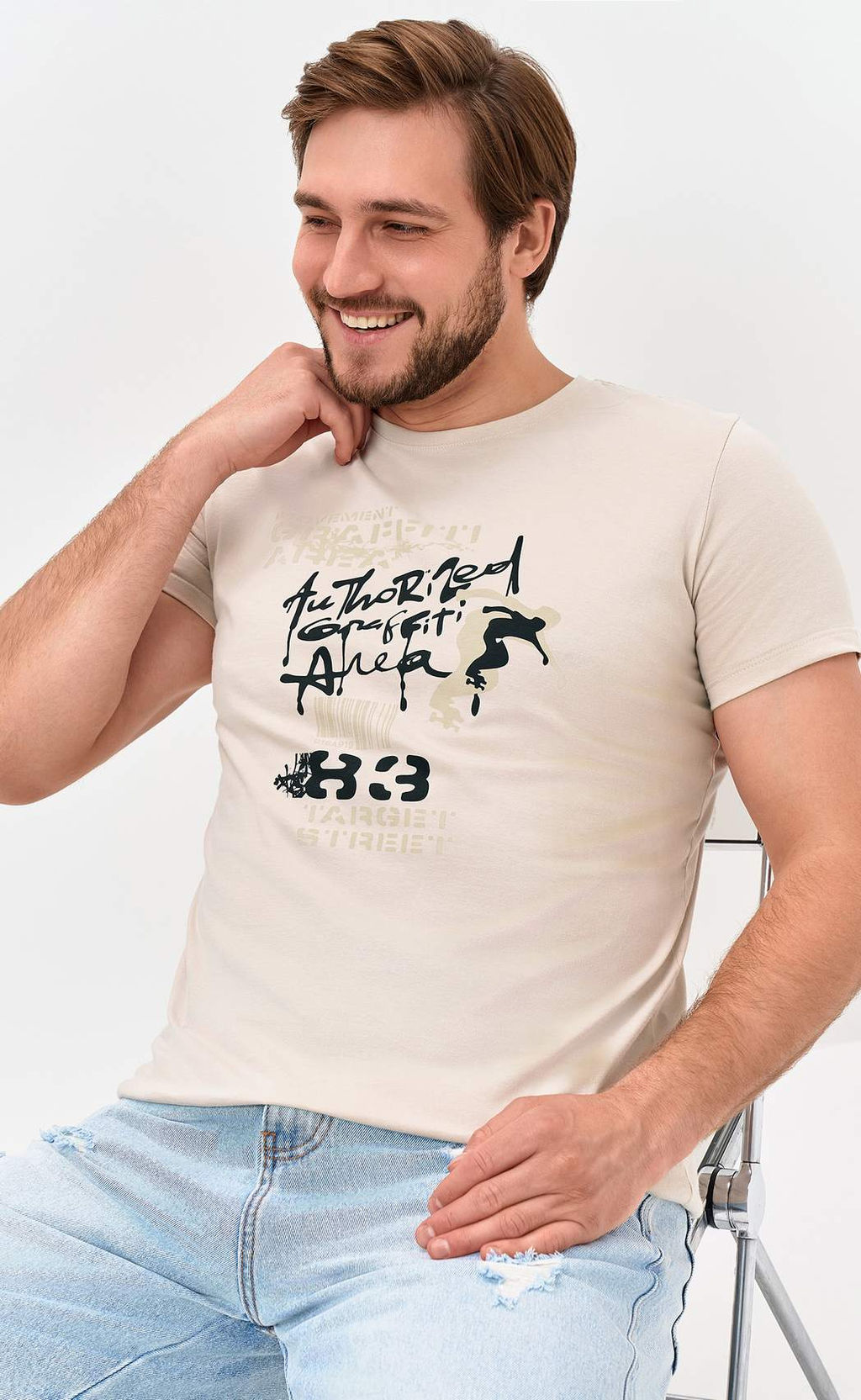 Футболка F611-06-920 l.beige - Fine joyce фото 4