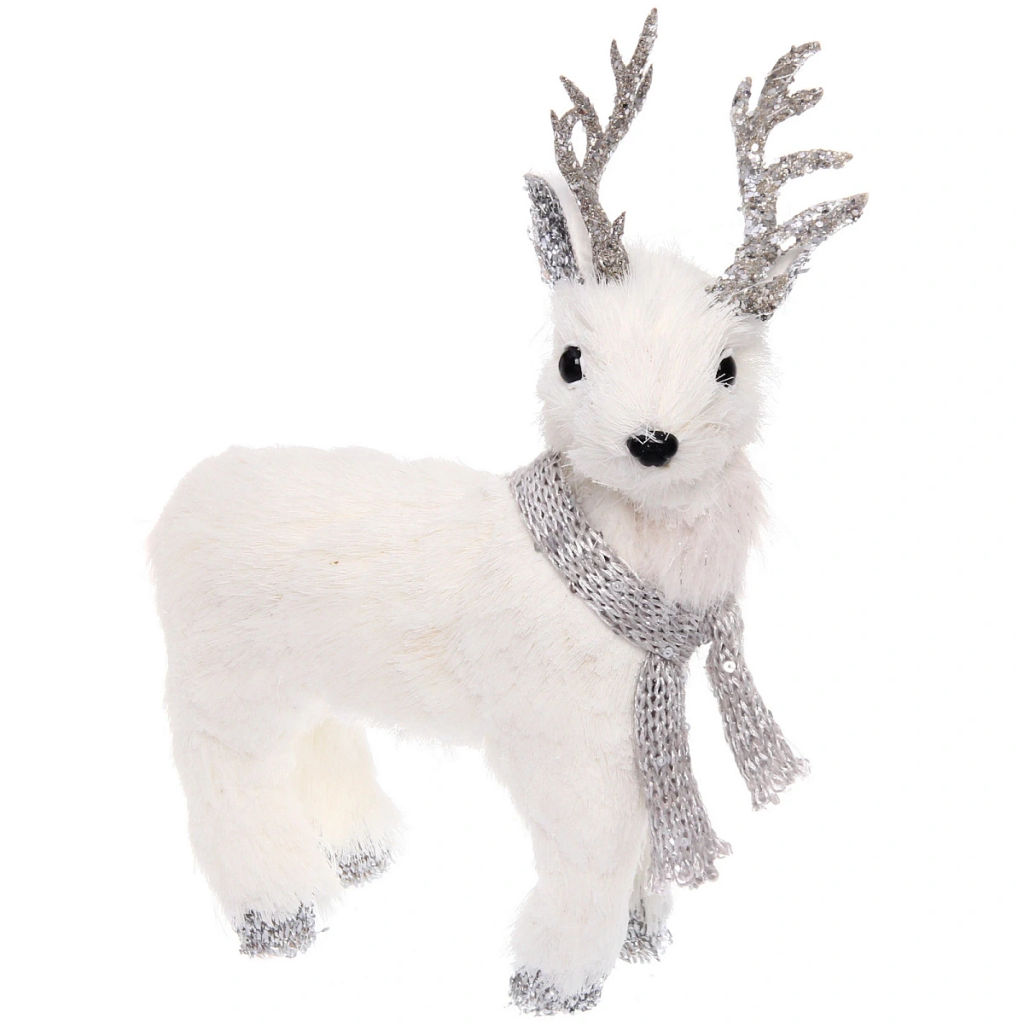 Фигурка новогодняя "Оленёнок в шарфике" 19*8*28 см