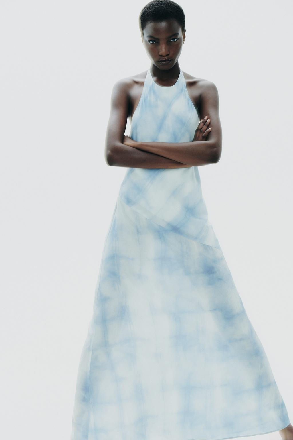 HALTER TIE-DYE DRESS - Zara фото 2