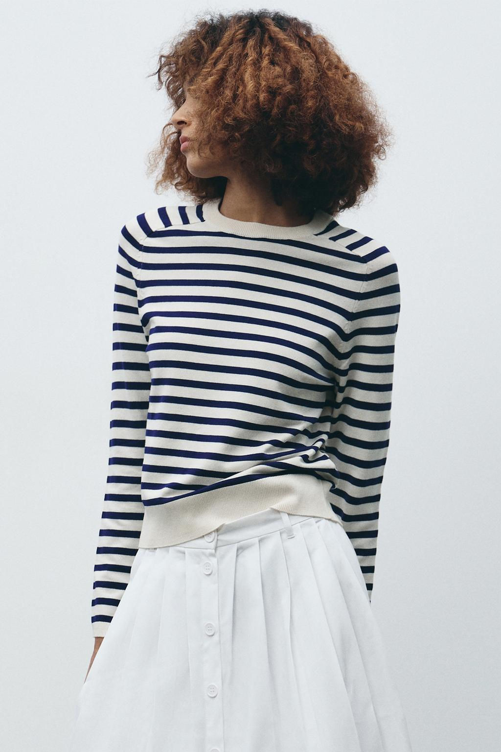 STRIPED KNIT SWEATER - Zara фото 3