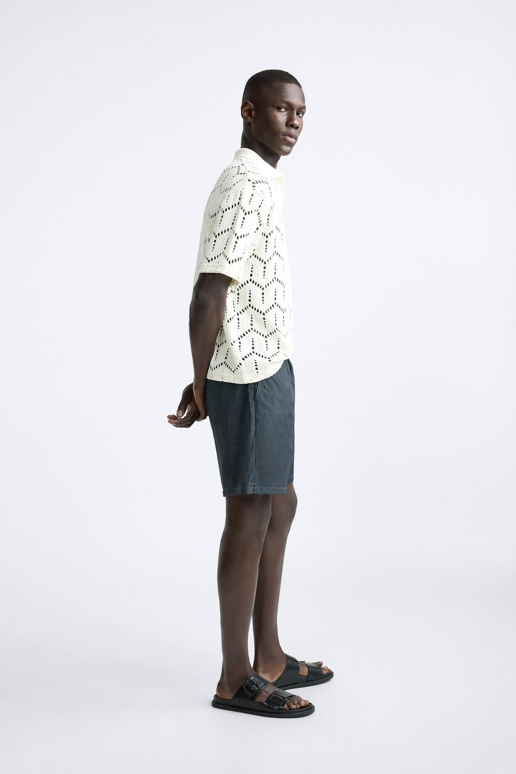 BURUSUK EFEKTLI UZUN DENIZ SORTU - Zara фото 16