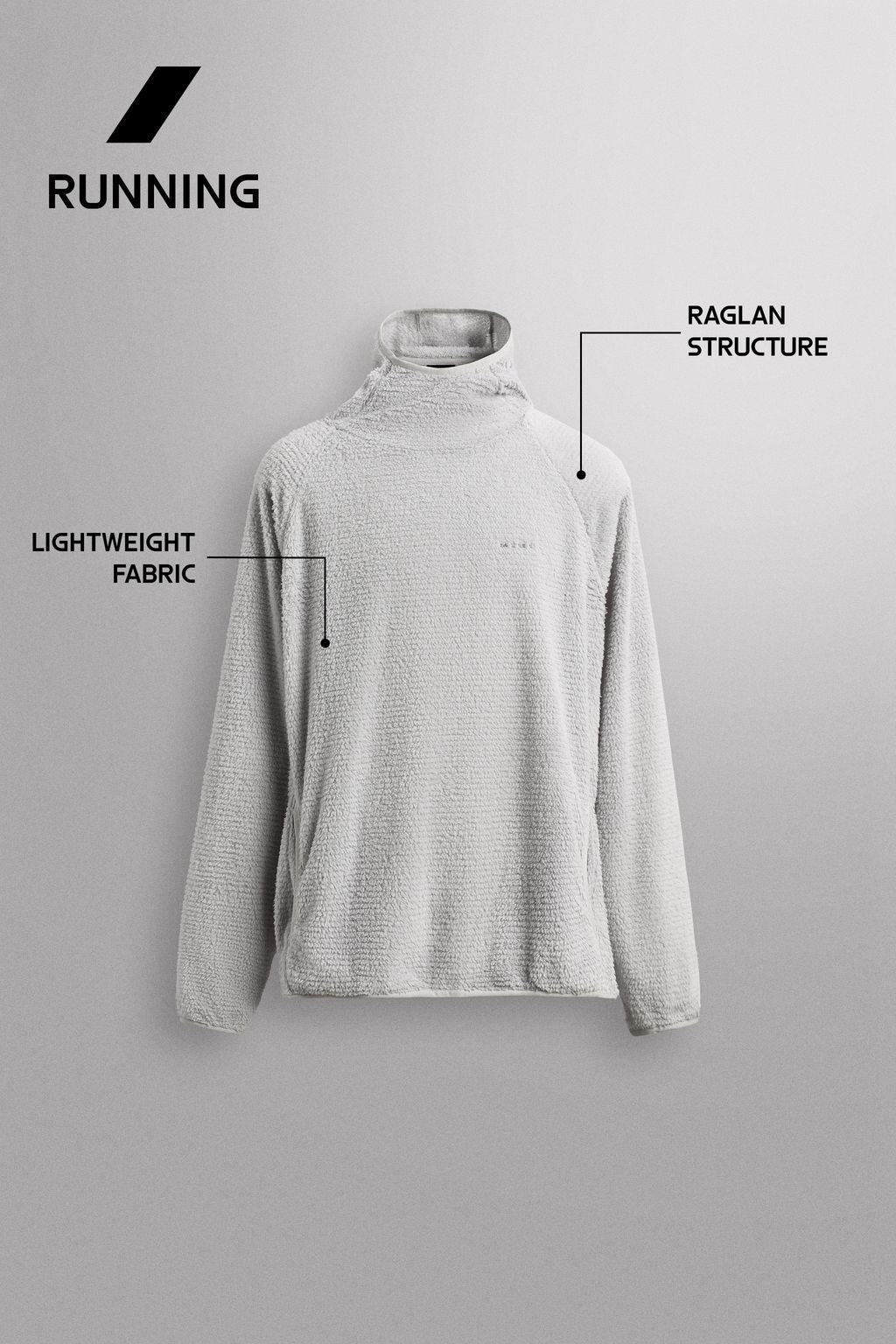 SUDADERA POLAR TEXTURA CAPUCHA / Blanco roto - Zara фото 12