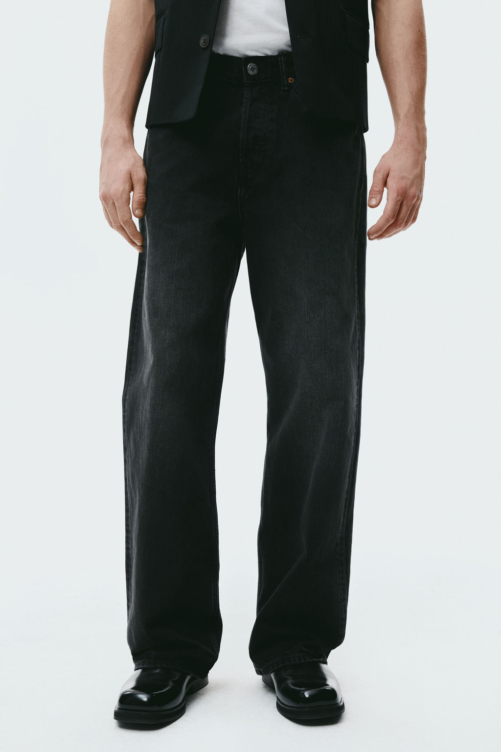 Loose Straight Jeans - H&m фото 14
