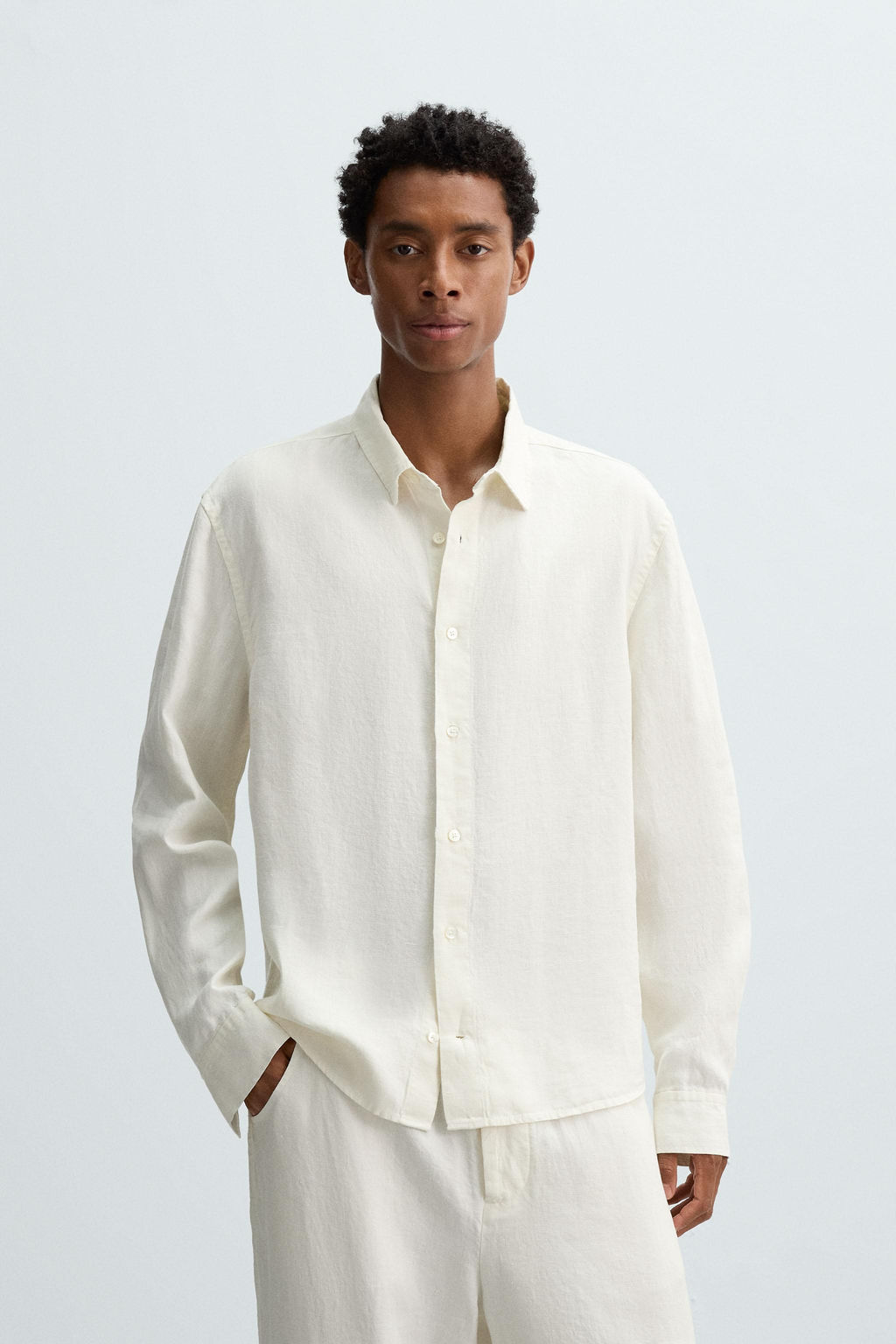 RELAXED FIT 100% HEMP SHIRT - Zara фото 2