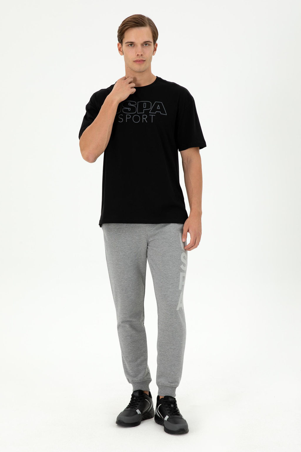Erkek Gri Melanj E_ofman Alt_ - U.s. polo assn фото 3