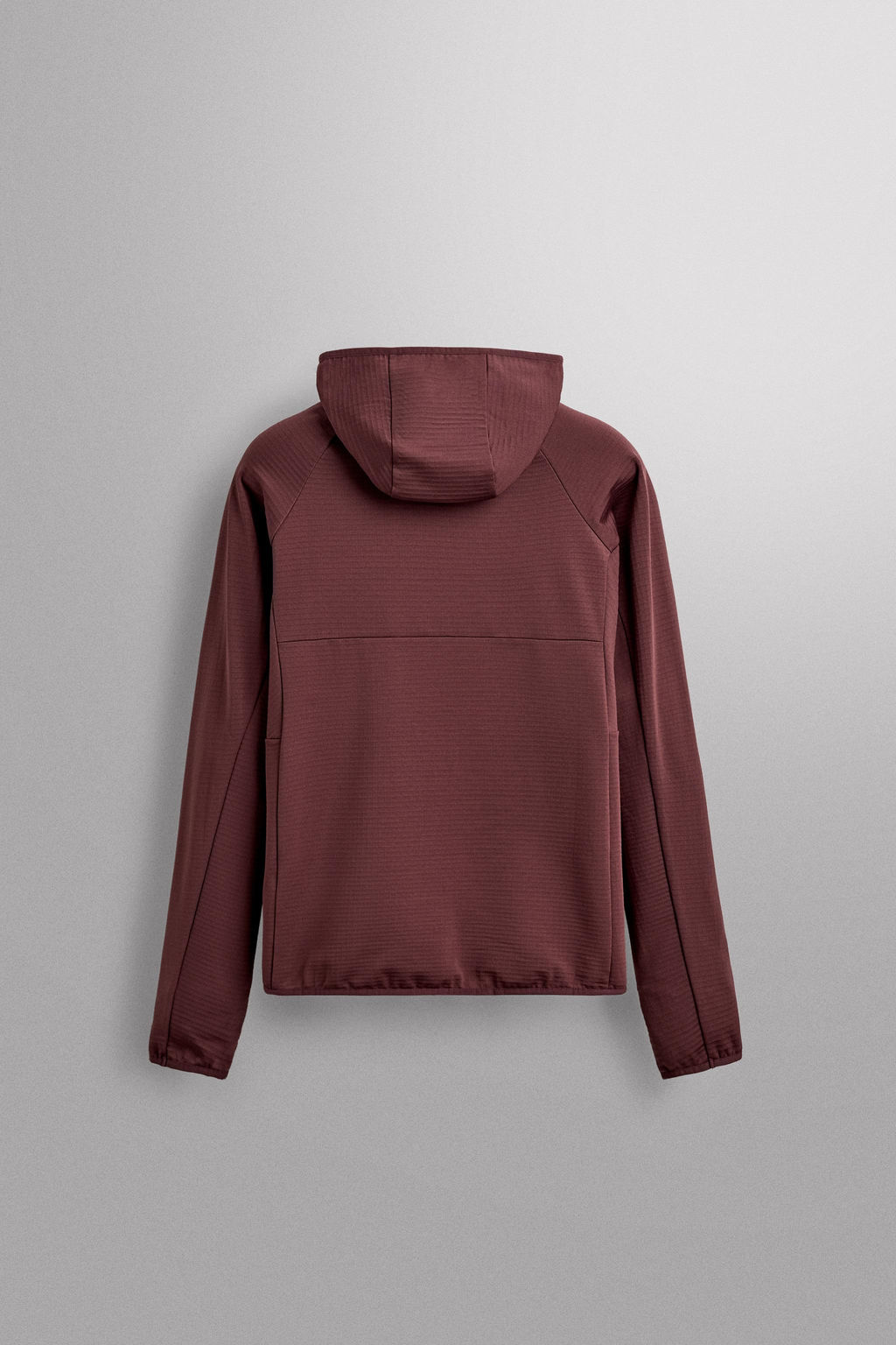 SUDADERA T?CNICA CAPUCHA COMBINADO POLAR / Rosado oscuro