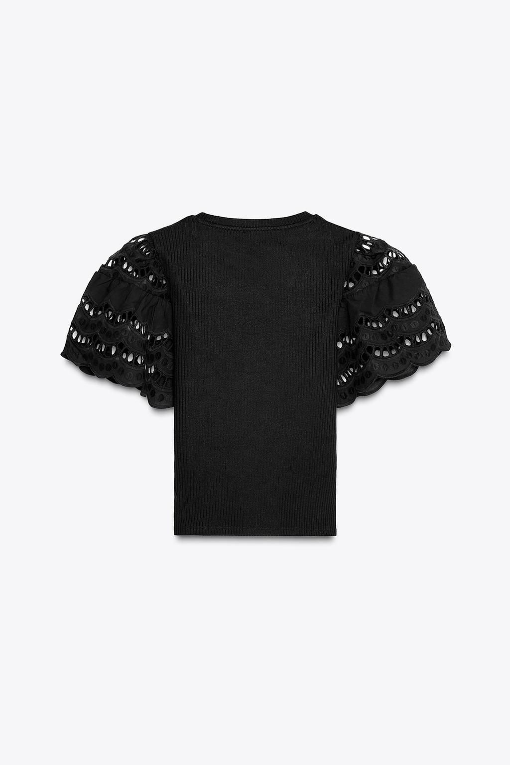 TANK TOP WITH SLEEVE EMBROIDERY - Zara фото 15
