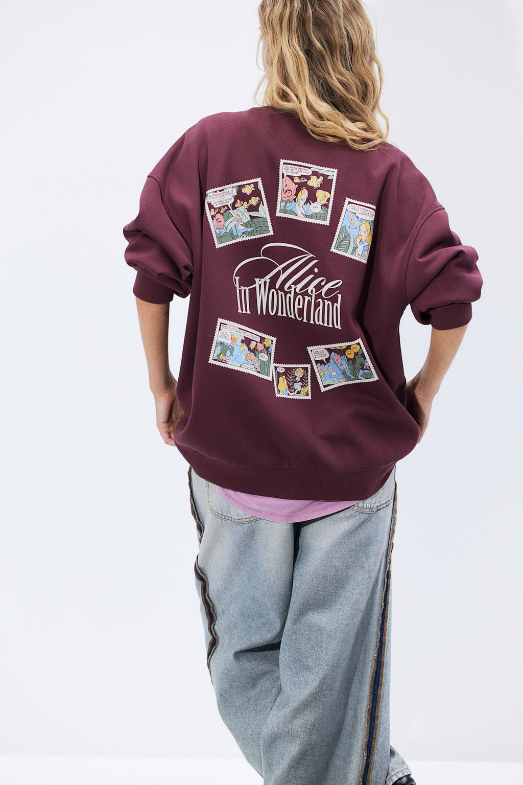 Sudadera oversize con estampado - H&m фото 3
