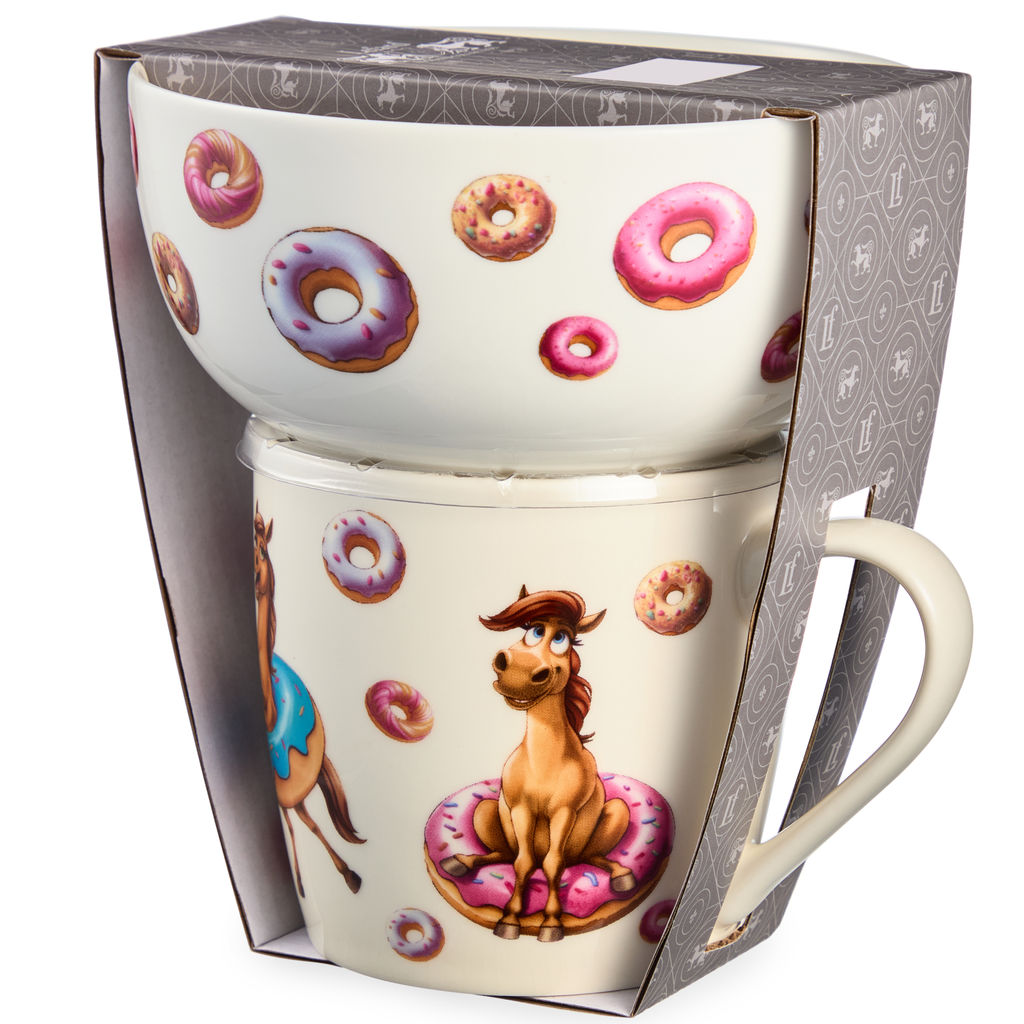 НАБОР ПОСУДЫ LEFARD PONYCAKE 2 ПР. (КРУЖКА 360МЛ, САЛАТНИК 500МЛ) фото 5