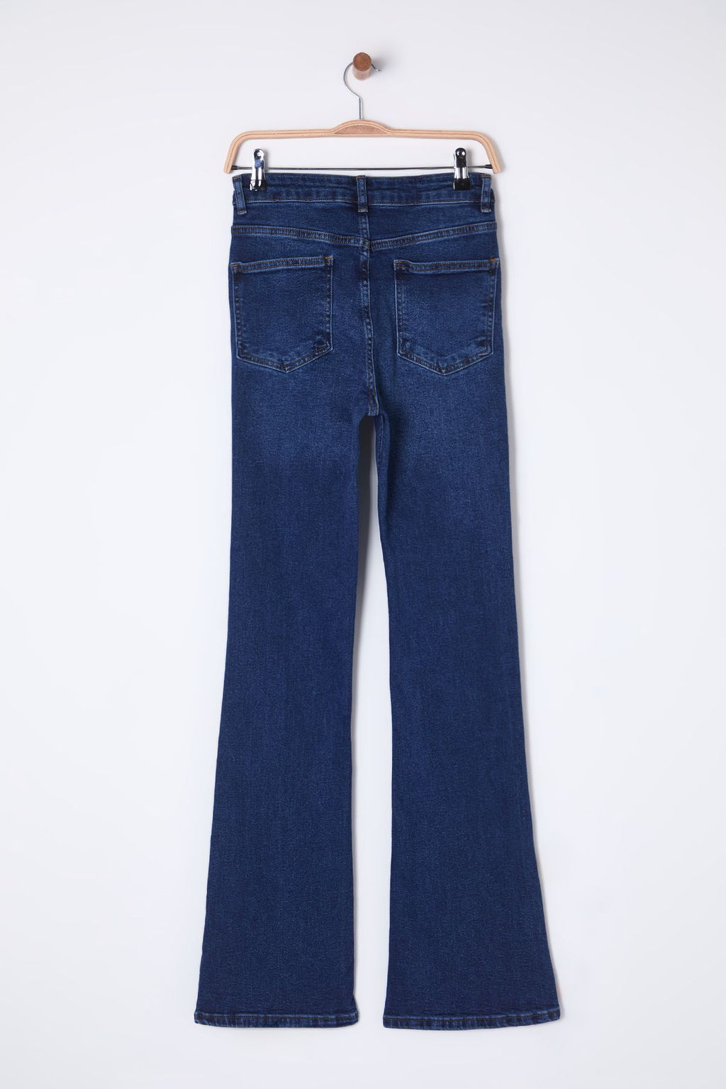 TRENDYOLMILLA Siyah Yuksek Bel Flare Jeans TWOSS25JE00110 фото 11