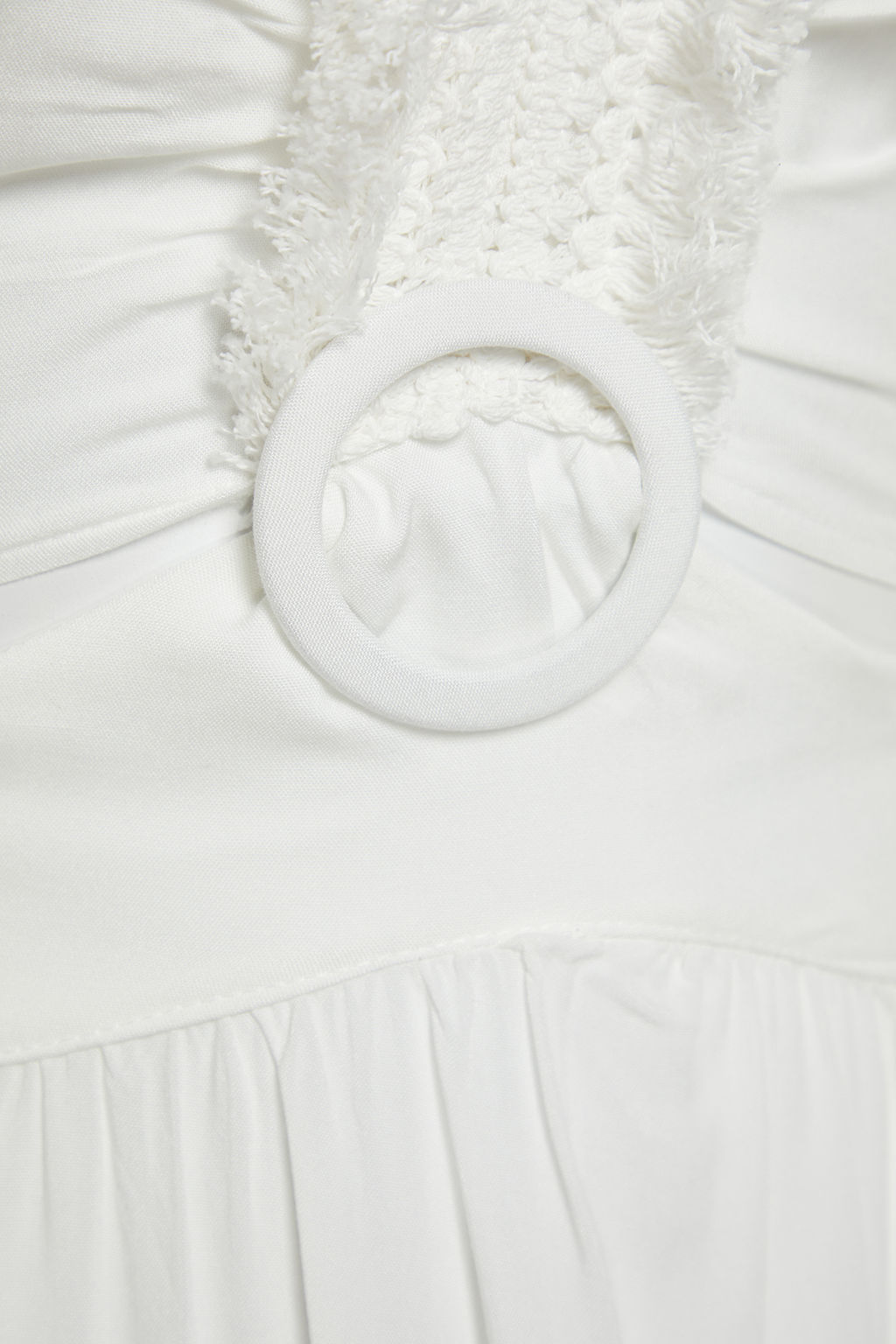 TRENDYOLMILLA Siyah Dokuma Puskullu Cut Out/Pencere Maxi Plaj Elbisesi TBESS21EL3624 фото 12