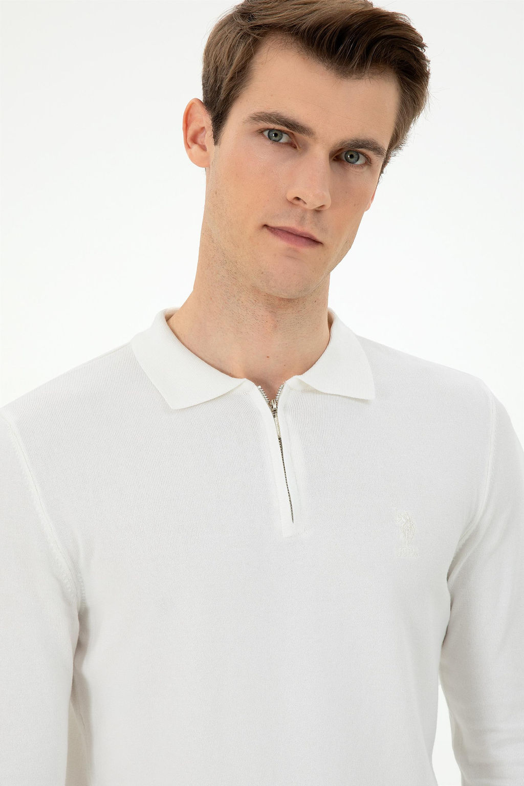 Мужской свитер цвета экрю - U.s. polo assn фото 2