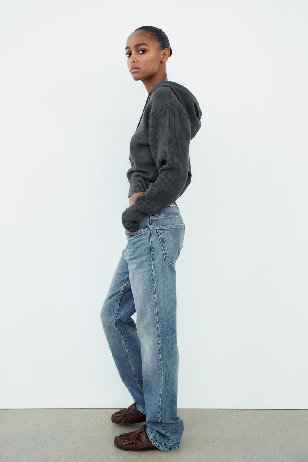 KNIT SWEATER WITH HOOD - Zara фото 4