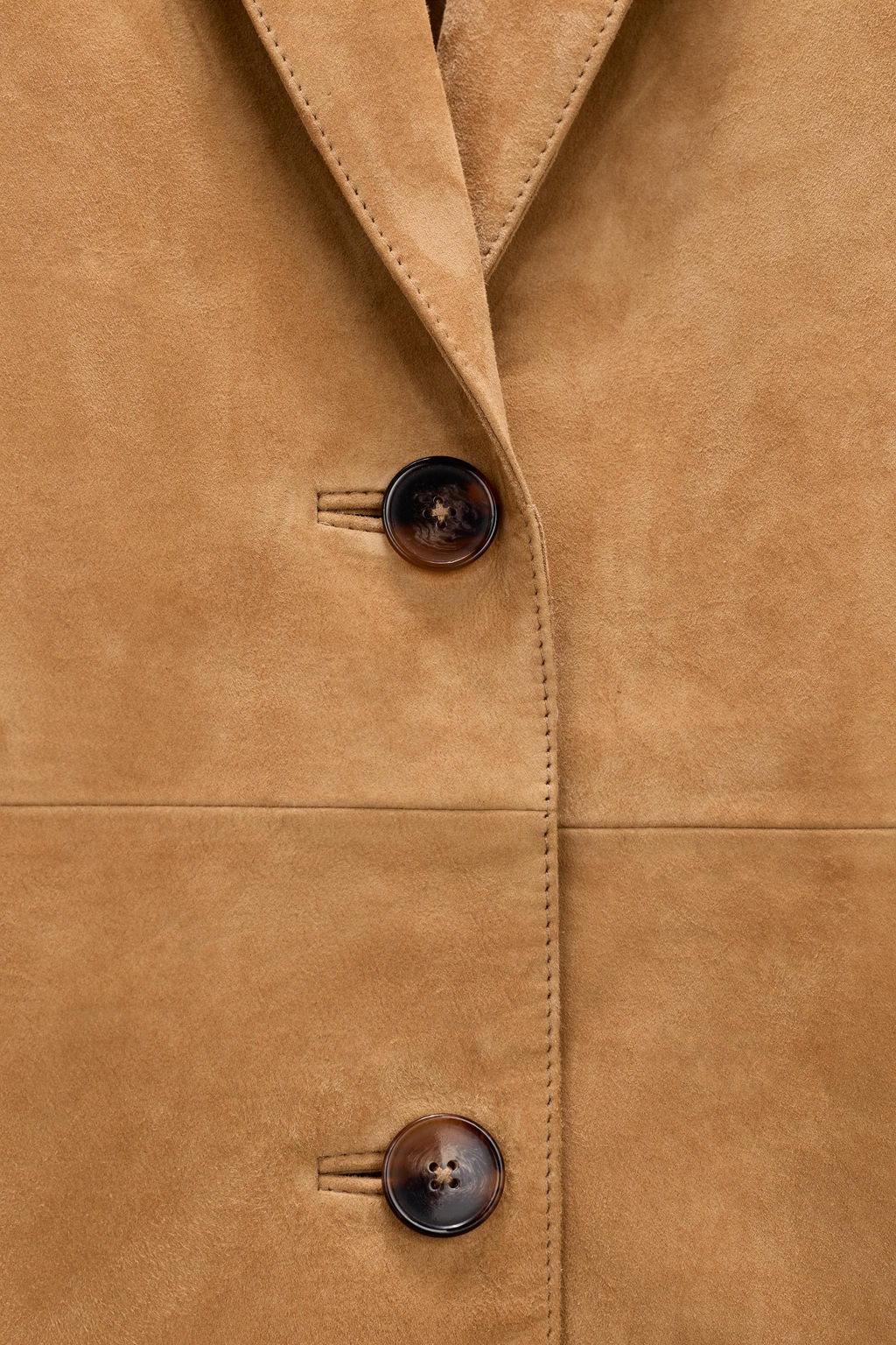 LIMITED EDITION 100% SUEDE LEATHER BLAZER - Zara фото 6