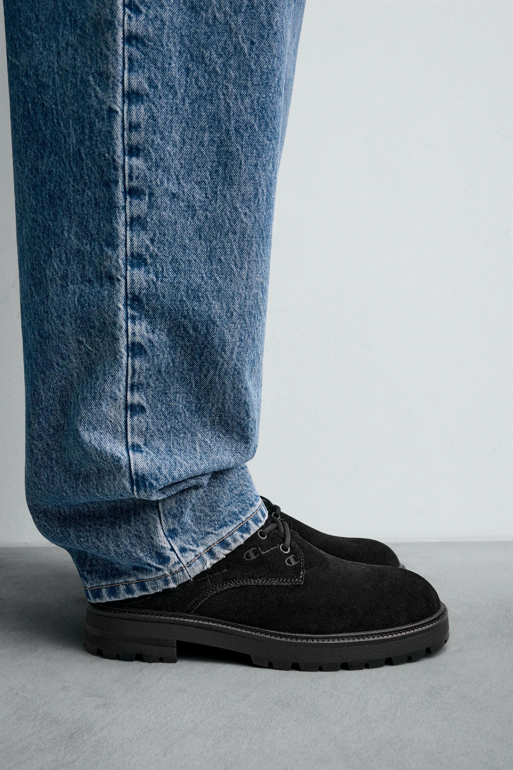 LEATHER LACE-UP BOOTS CHAMPION ® X ZARA  фото 3