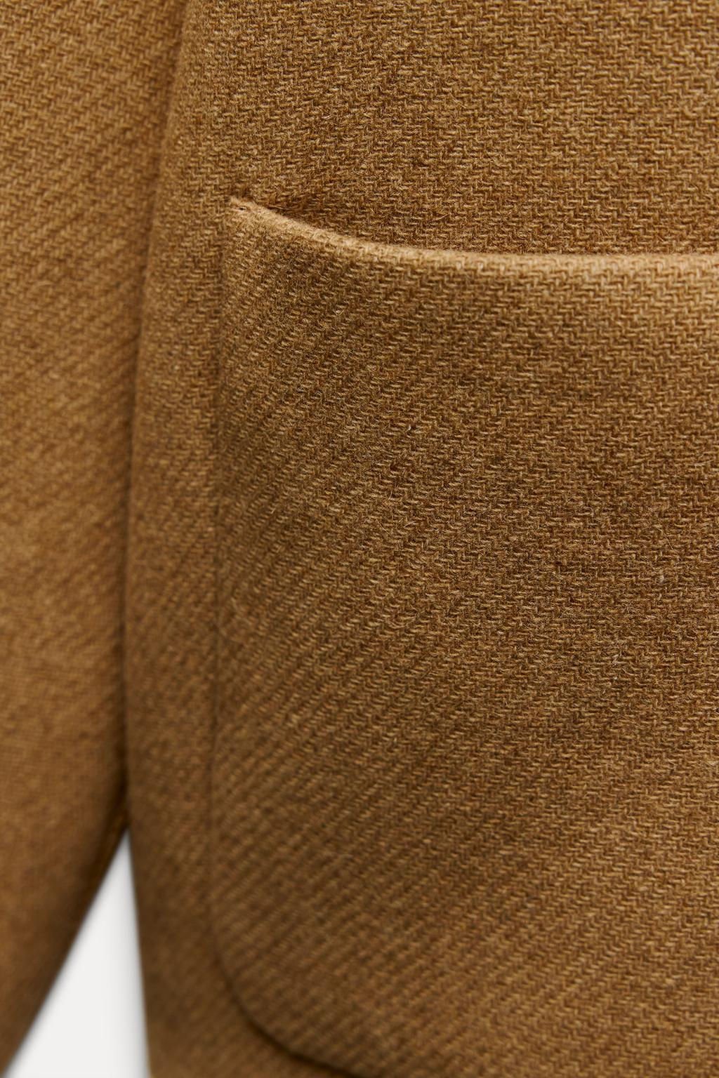 WOOL COAT WITH SCARF - Zara фото 26