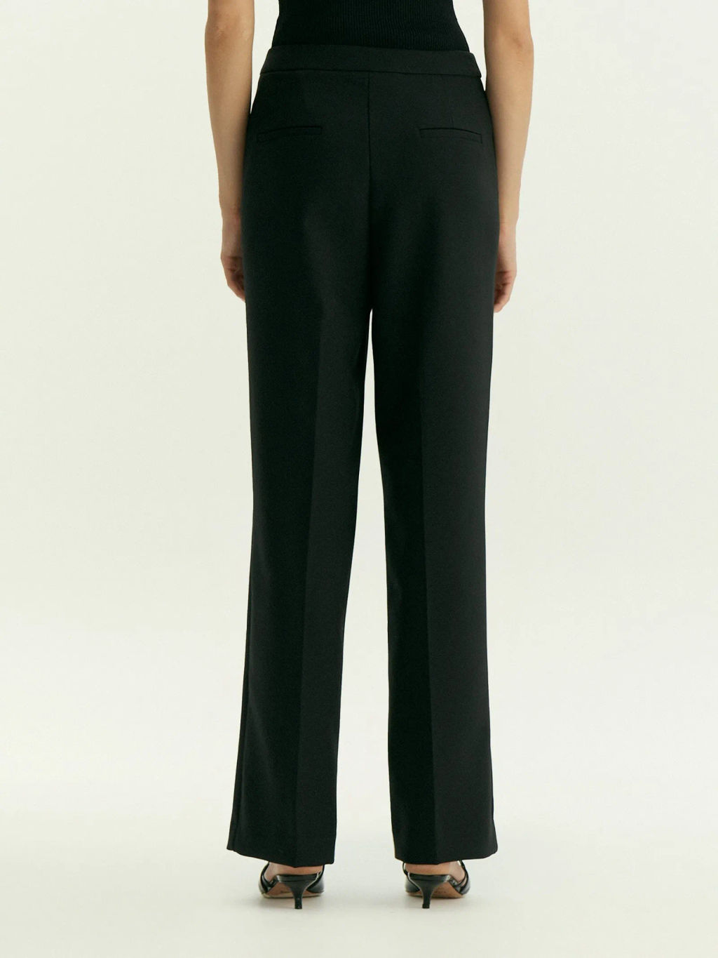 Брюки прямого кроя с защипами, D443/pioma - Emka фото 4