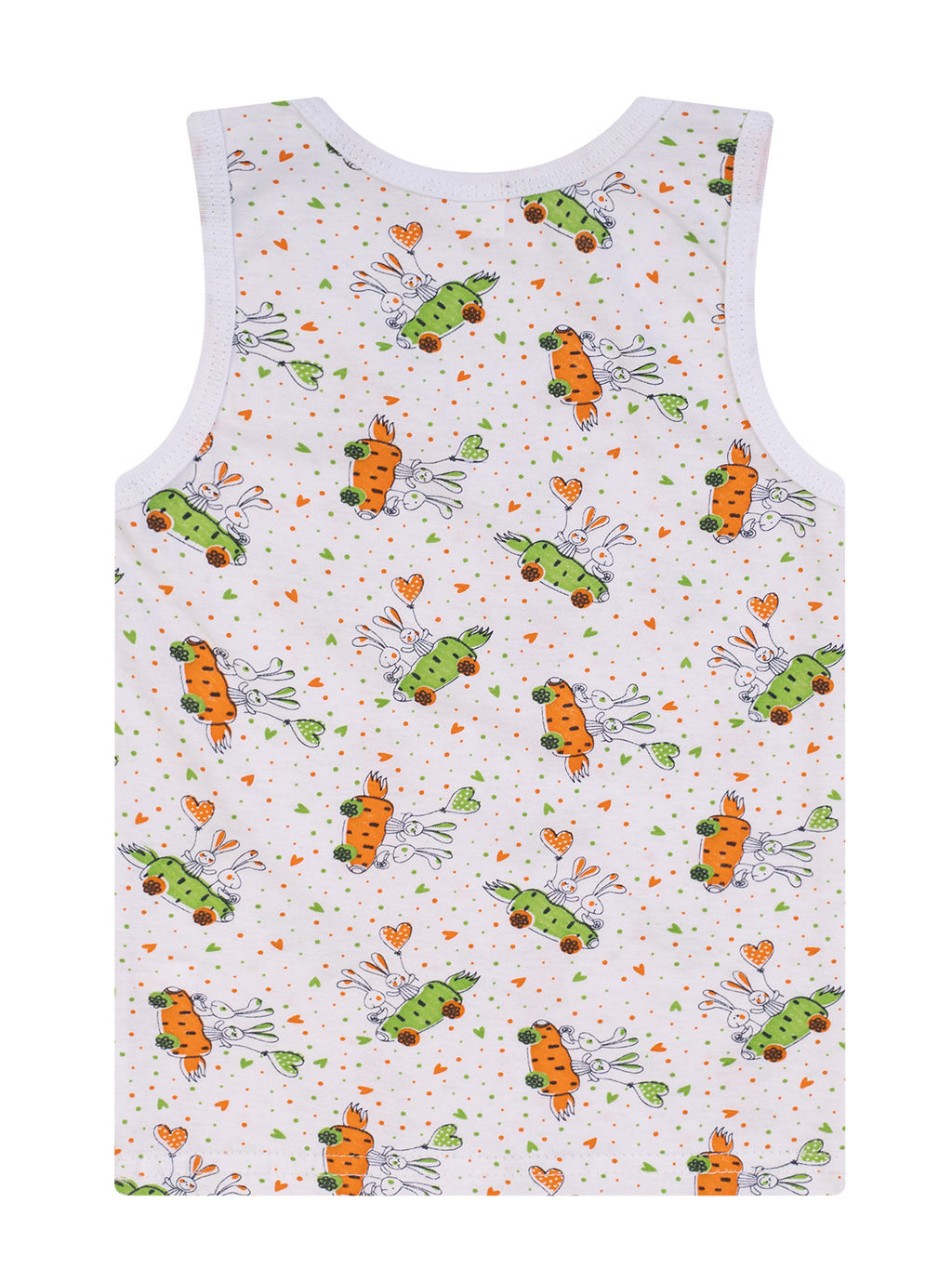 Майка детская белая морковь