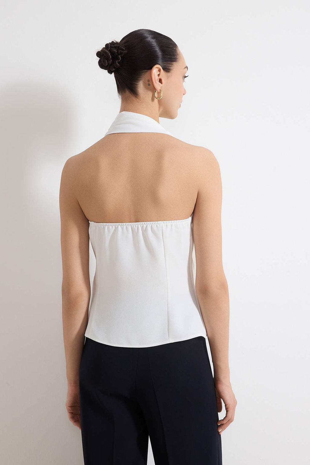 Siyah Yakas? Aksesuar Detayl? Dokuma Bluz TWOSS26BZ00210 - Trendyolmilla фото 8