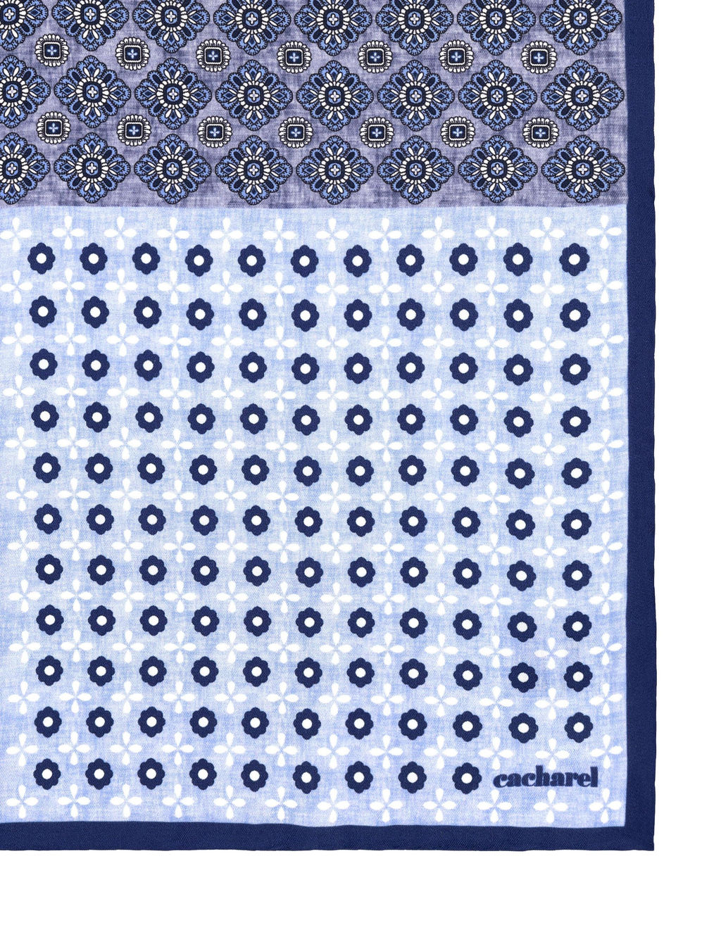 Темно-синий шелковый платок - Cacharel фото 4