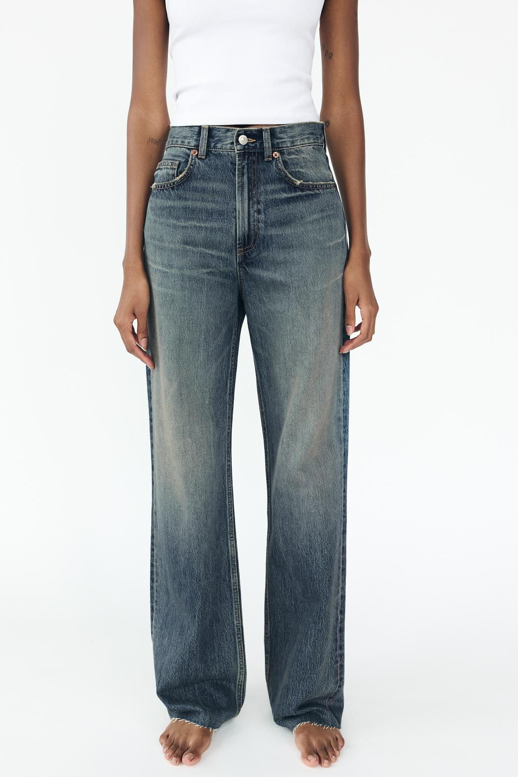 TRF WIDE-LEG HIGH-WAIST JEANS - Zara фото 2