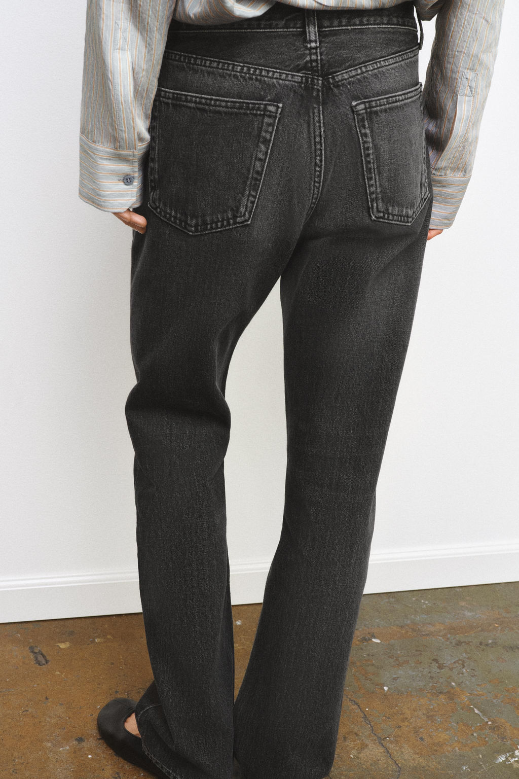 ZW COLLECTION MID-WAIST STRAIGHT JEANS - Zara фото 12