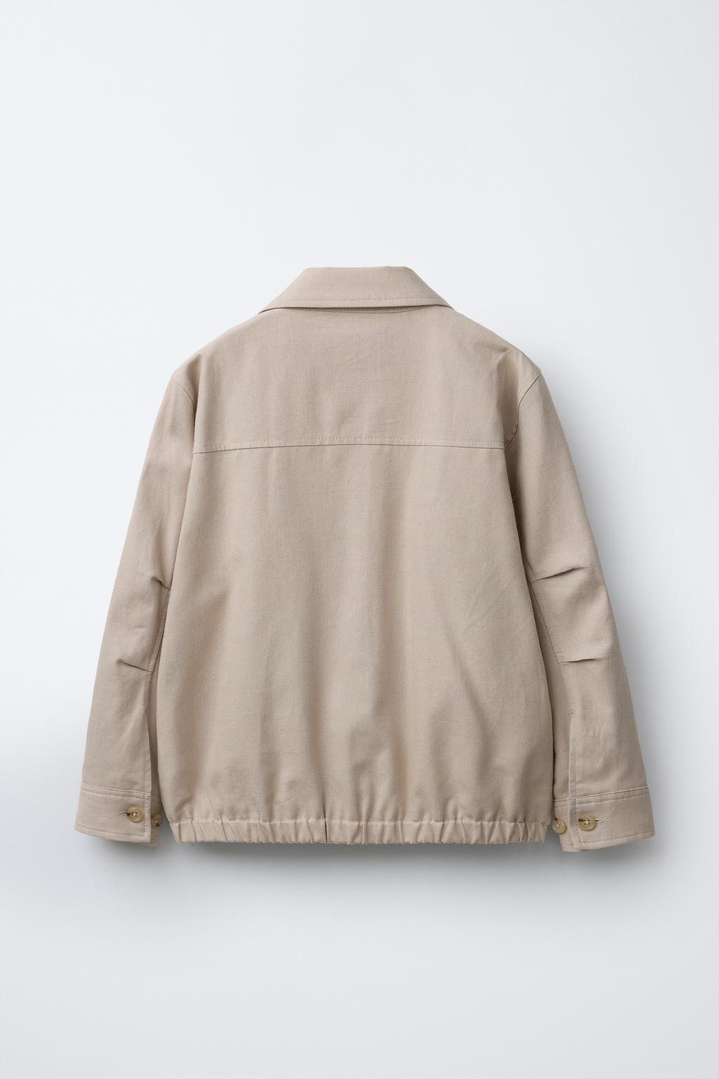 LINEN BLEND BOMBER JACKET - Zara фото 4