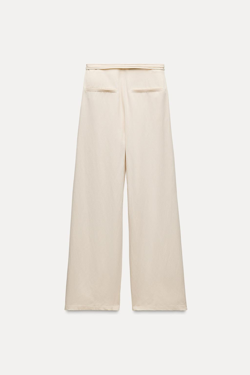 FULL LENGTH TROUSERS WITH BELT - Zara фото 6