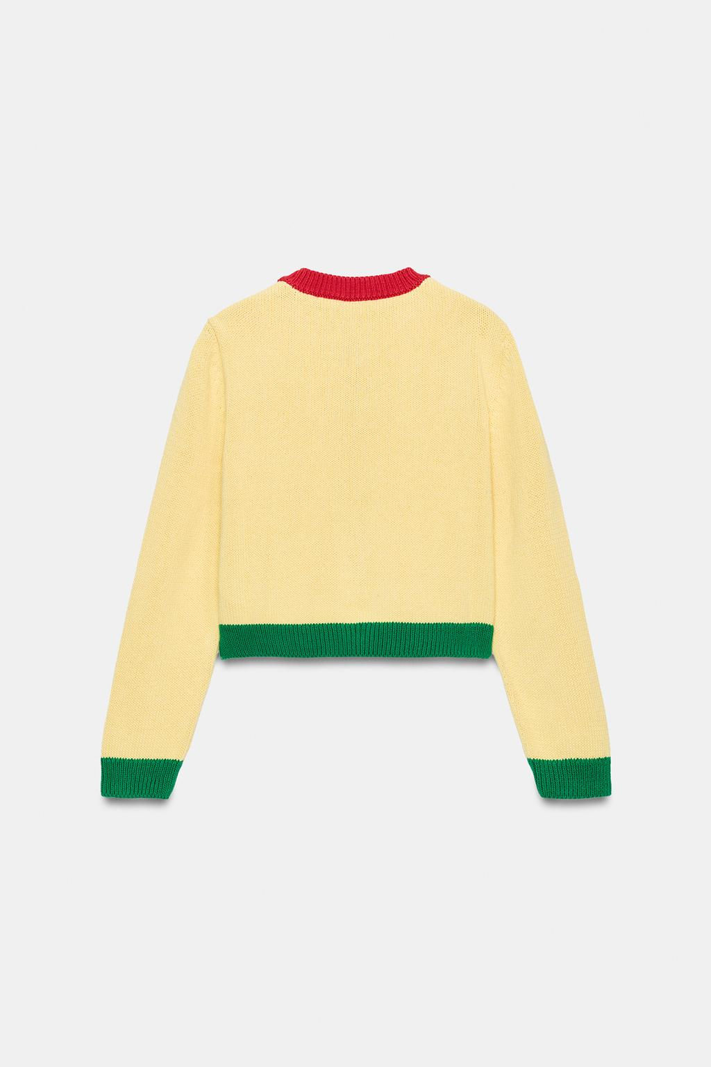 COLOUR BLOCK CARDIGAN - Zara фото 7