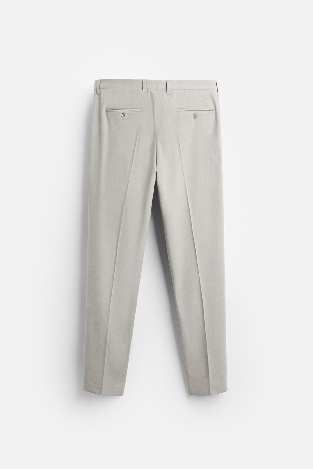 TEXTURED SUIT TROUSERS - Zara фото 6
